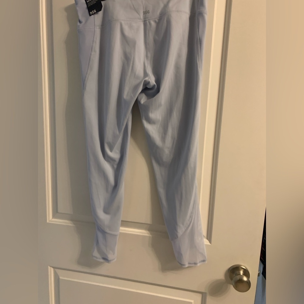 Large Women’s DSG leggings in baby blue color. NWT - Picture 2 of 2